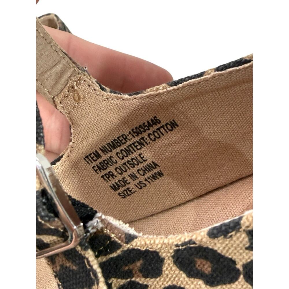 Torrid Leopard Flat Mary Jane Style Espadrille Flats Beach Womens 11 WW New - Picture 3 of 8